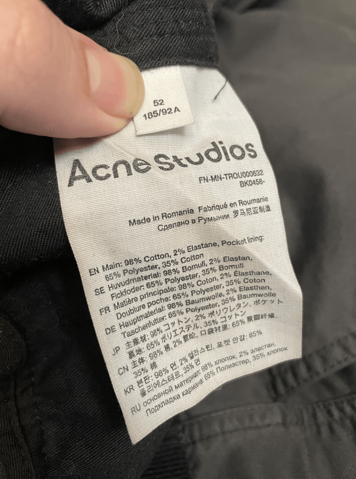 Acne Studios Acne Studios Grey Organic Cotton Cargo Pants Size US 32 / EU 48 - 9 Thumbnail
