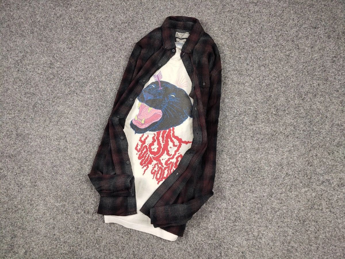 Flannel Vintage Flannel Shirt Plaid Checkered Travis Scott Size US L / EU 52-54 / 3 - 9 Thumbnail