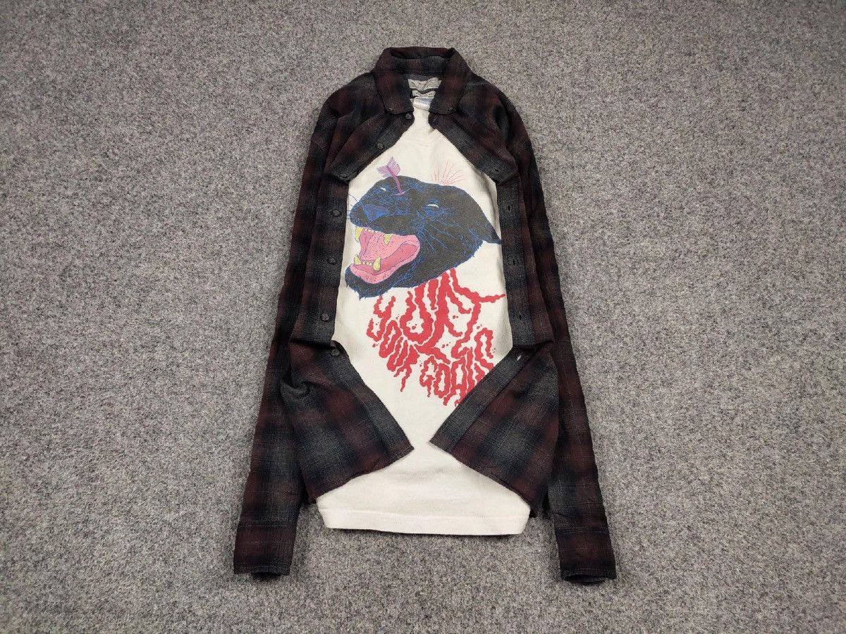 Flannel Vintage Flannel Shirt Plaid Checkered Travis Scott Size US L / EU 52-54 / 3 - 2 Thumbnail