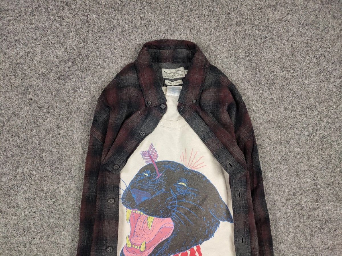 Flannel Vintage Flannel Shirt Plaid Checkered Travis Scott Size US L / EU 52-54 / 3 - 4 Thumbnail