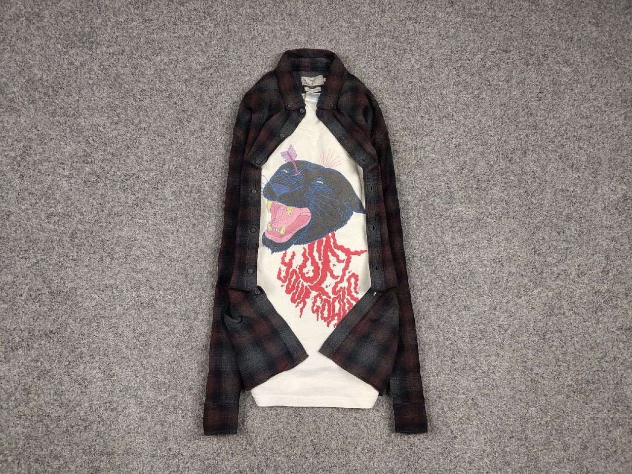 Flannel Vintage Flannel Shirt Plaid Checkered Travis Scott Size US L / EU 52-54 / 3 - 1 Thumbnail