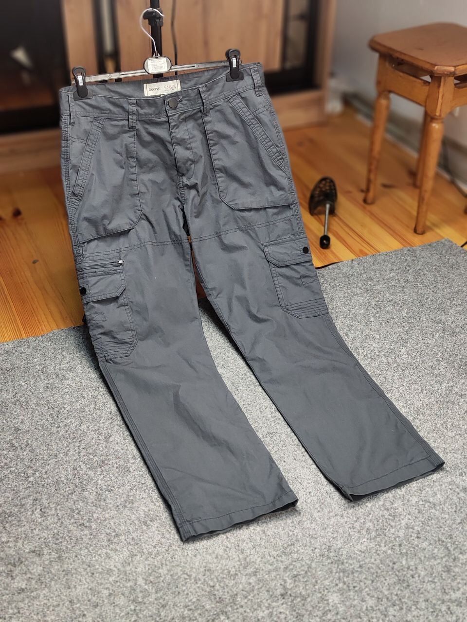 Japanese Brand Vintage 90's Cargo Pants Travis Scott Japan Zip Pocket Size US 34 / EU 50 - 19 Thumbnail