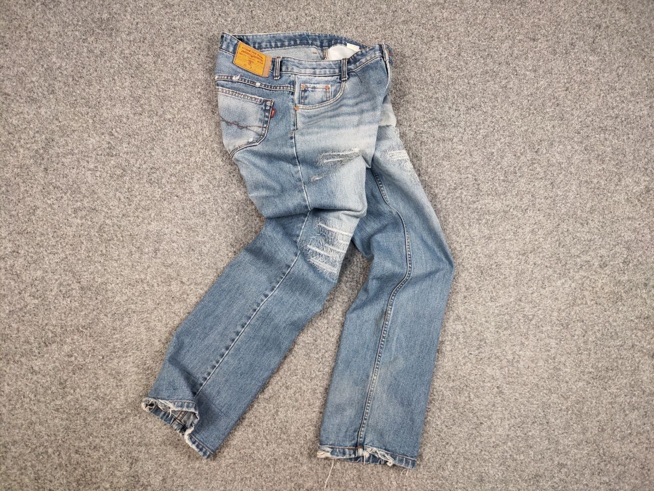 Japanese Brand Vintage 90's Japan Distressed Denim Original Gany Jeans Size US 32 / EU 48 - 17 Thumbnail