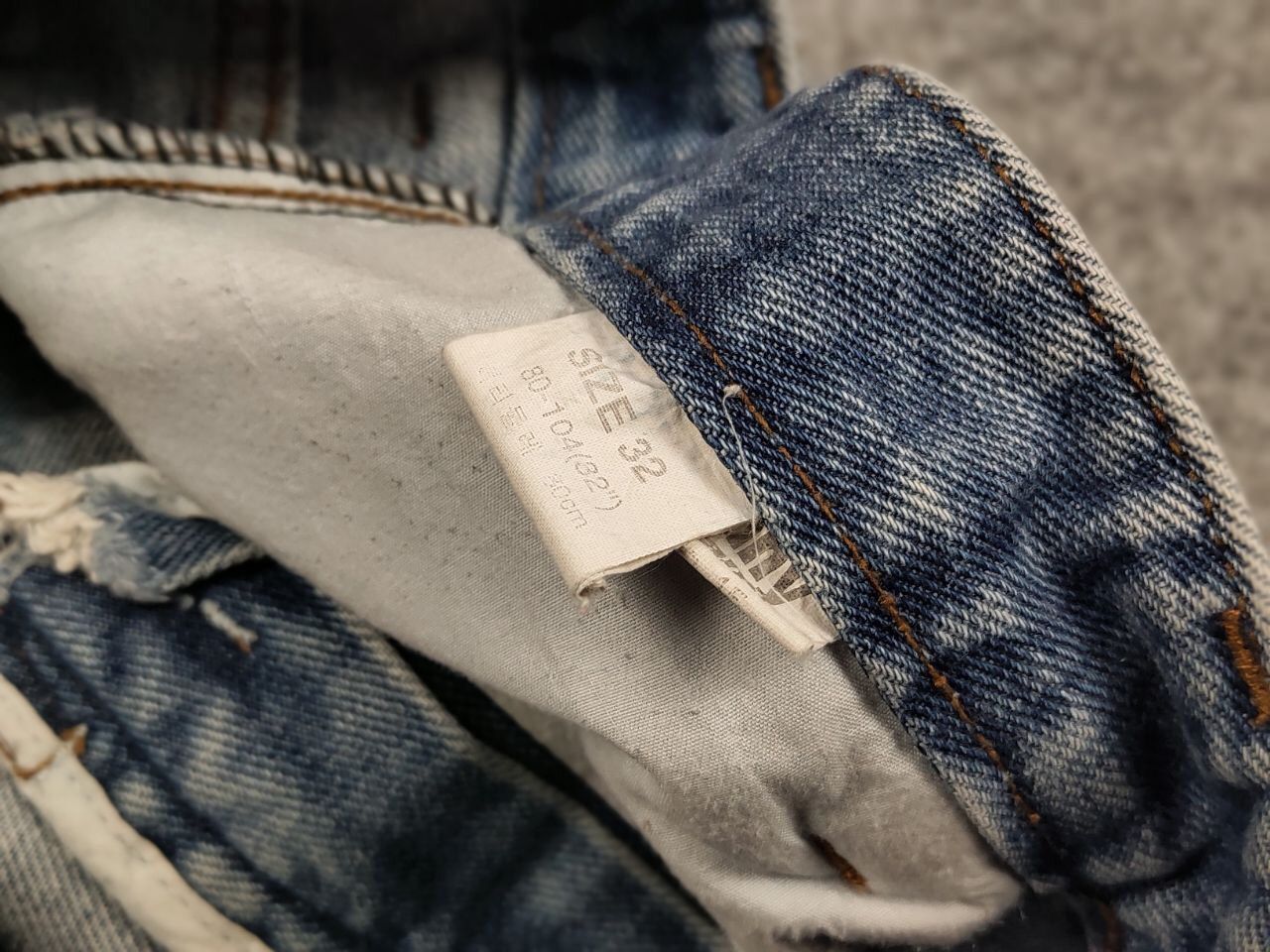 Japanese Brand Vintage 90's Japan Distressed Denim Original Gany Jeans Size US 32 / EU 48 - 22 Thumbnail