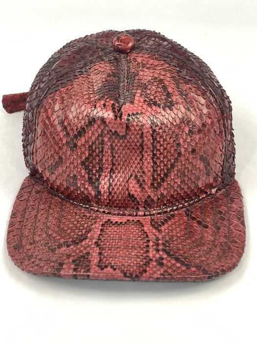 Custom Python Leather Baseball Cap Custom Made | Grailed