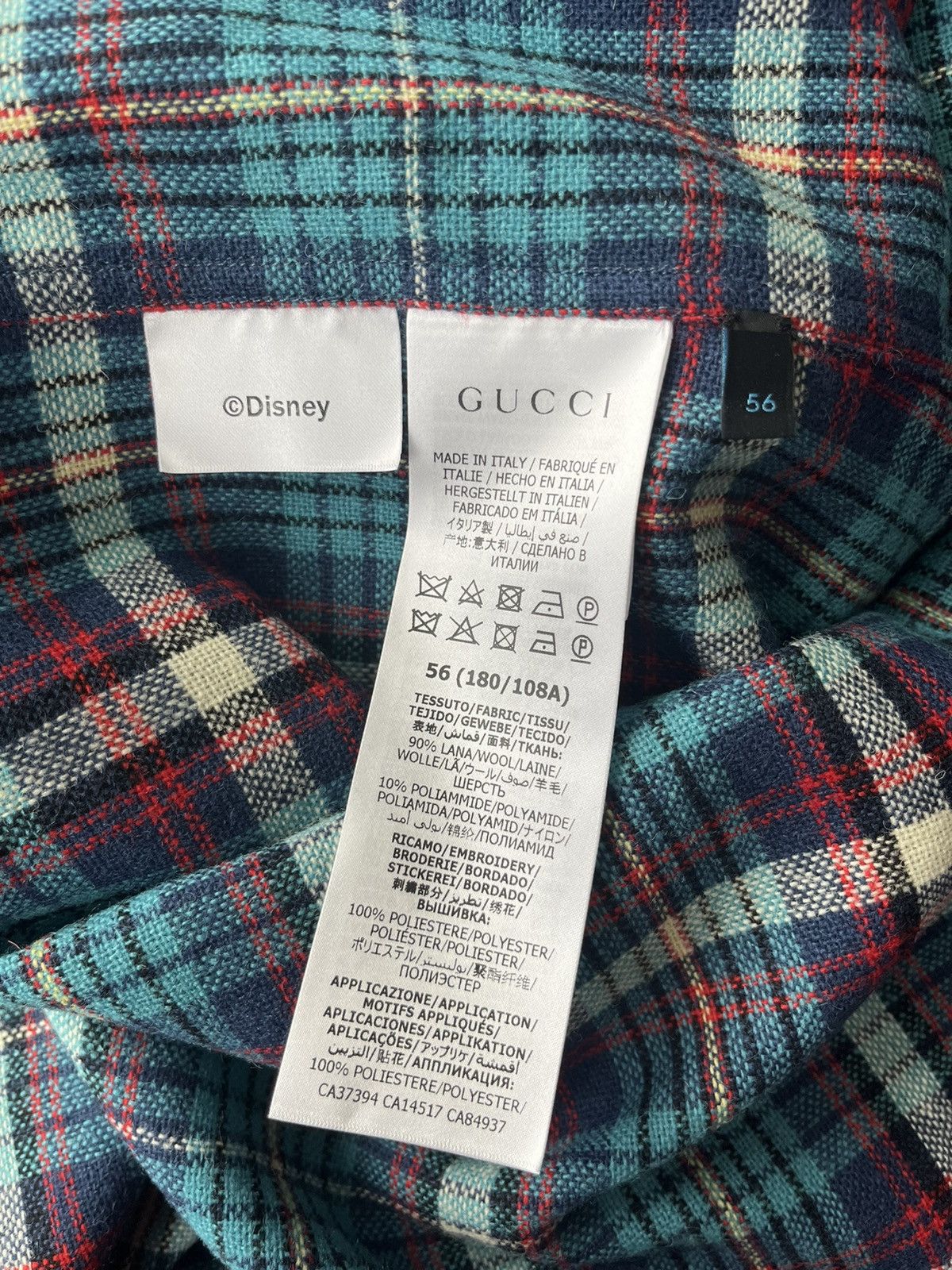 Disney × Gucci Super Runway Gucci X Disney Flannel Shirt Limited Edition Size US XXL / EU 58 / 5 - 7 Thumbnail