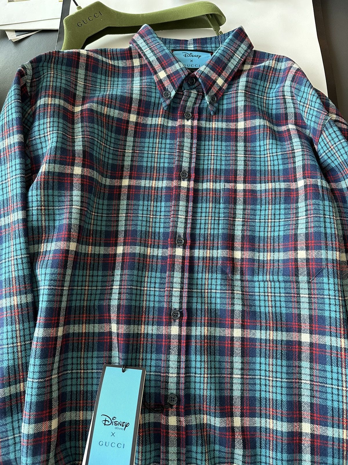 Disney × Gucci Super Runway Gucci X Disney Flannel Shirt Limited Edition Size US XXL / EU 58 / 5 - 15 Thumbnail