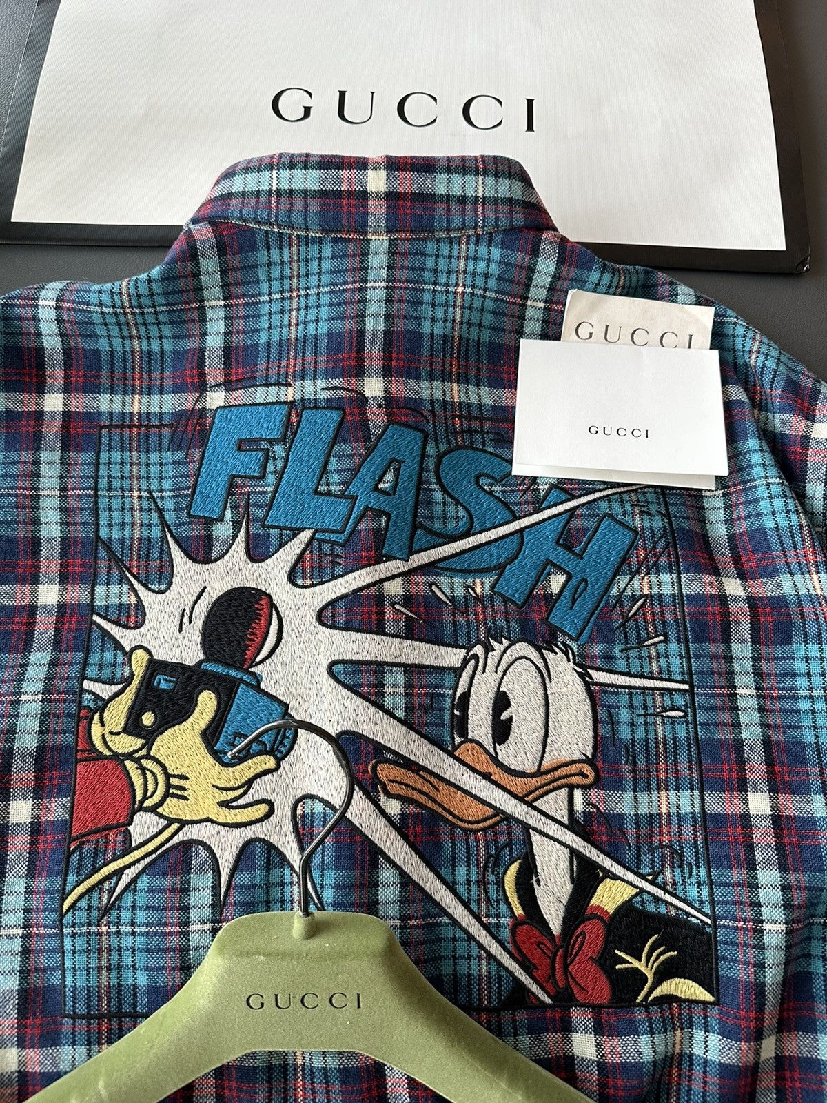 Disney × Gucci Super Runway Gucci X Disney Flannel Shirt Limited Edition Size US XXL / EU 58 / 5 - 5 Thumbnail