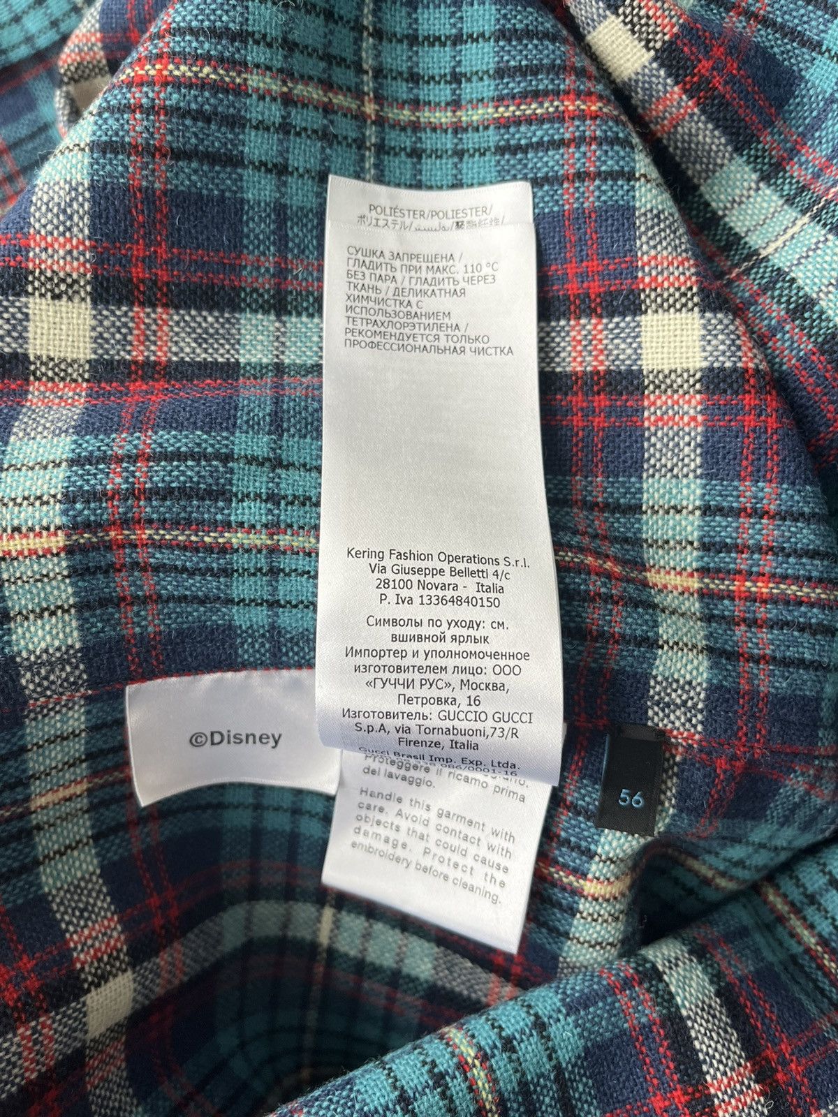 Disney × Gucci Super Runway Gucci X Disney Flannel Shirt Limited Edition Size US XXL / EU 58 / 5 - 9 Thumbnail