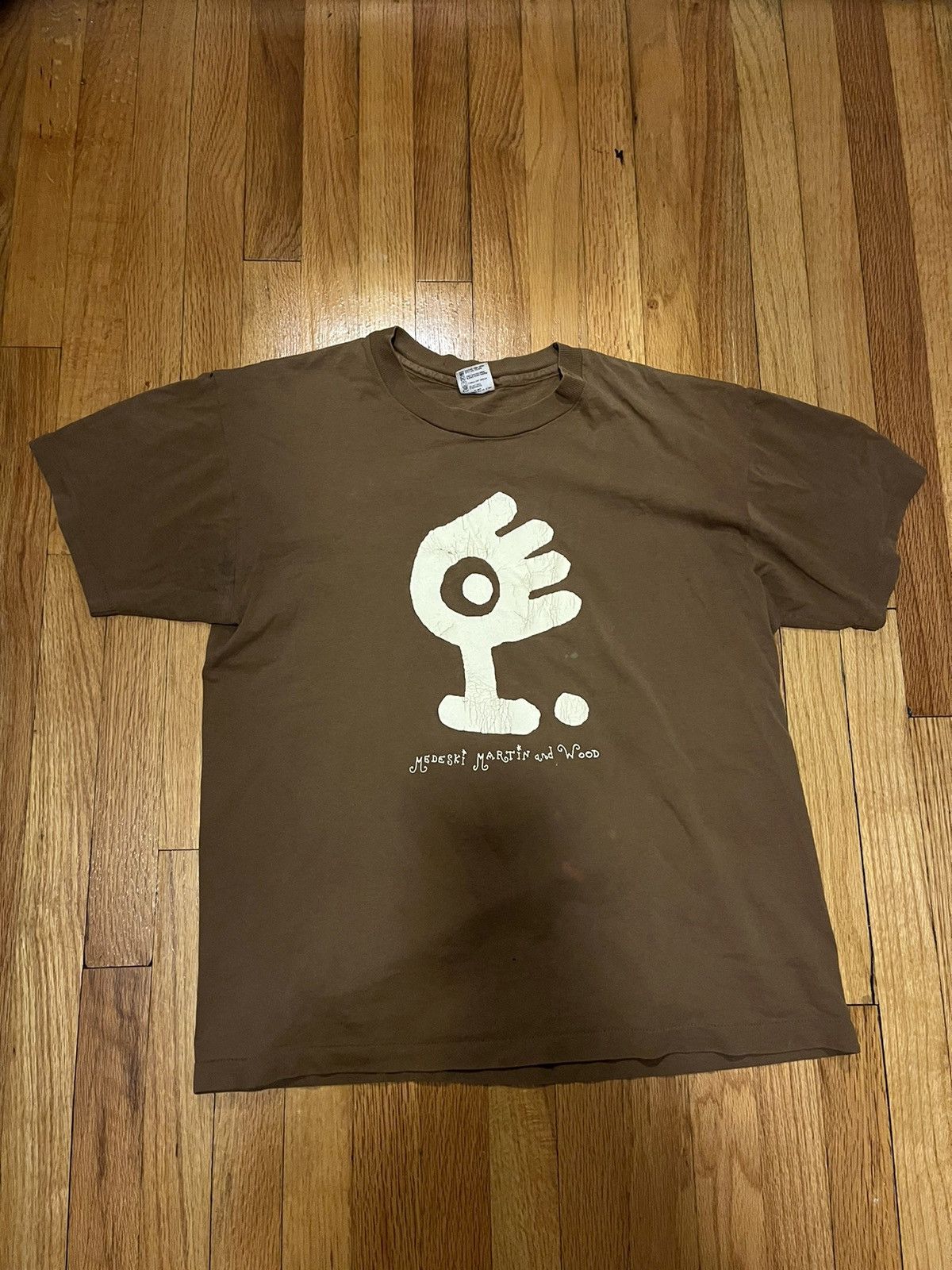 Anvil Vintage Medeski Martin and Wood T-Shirt Brown | Grailed