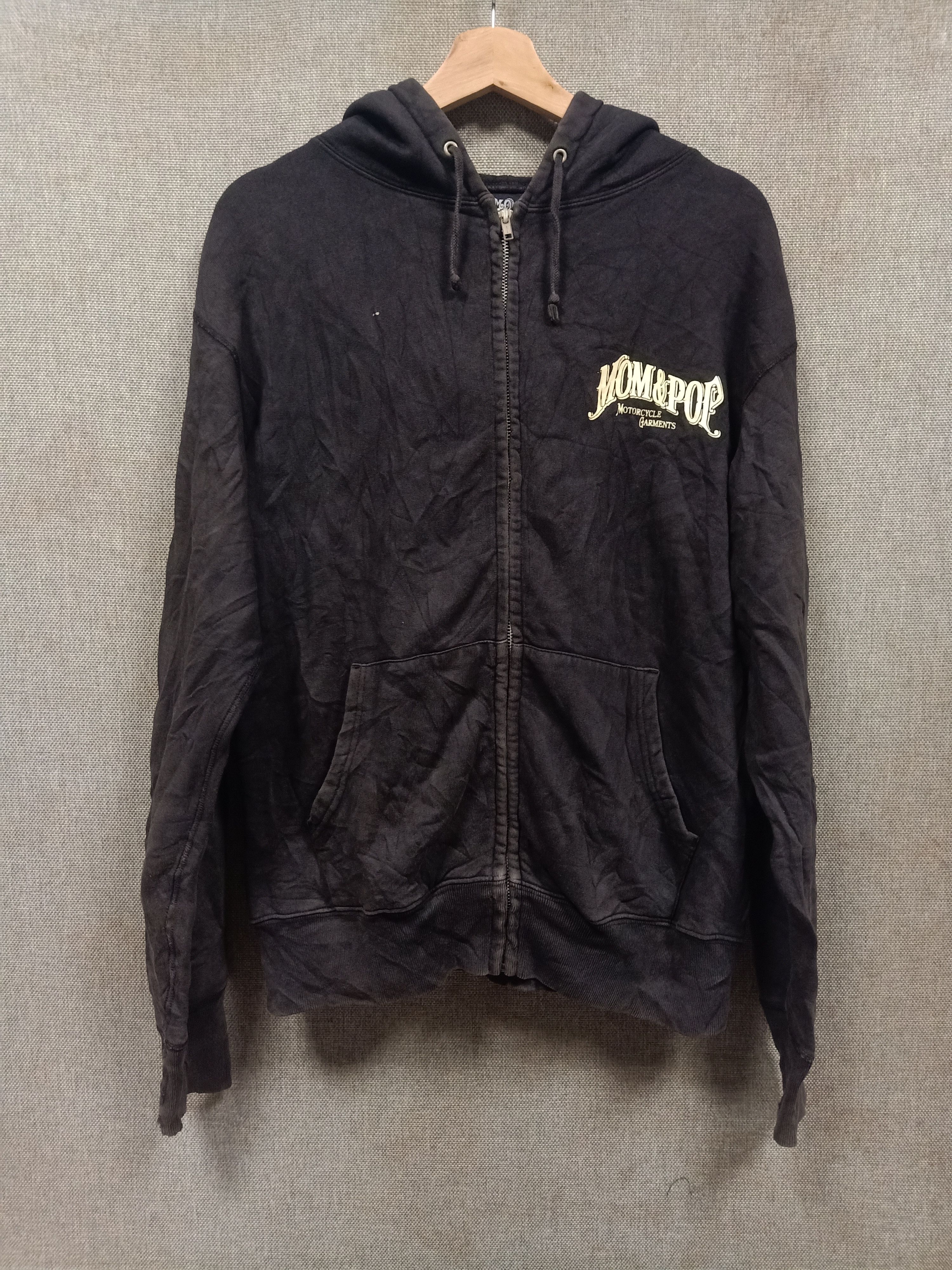 Vintage Vintage 90s sweatshirt hoodie motorcycle garments Size US L / EU 52-54 / 3 - 3 Thumbnail