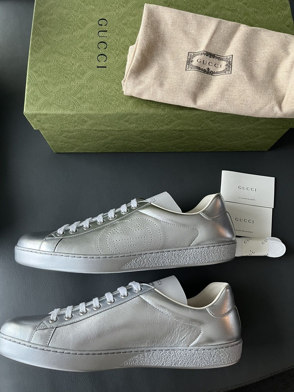Gucci Runway Rare Brand New Iconic Gucci Logo Leather ACE Sneaker Size US 11 / EU 44 - 1 Thumbnail