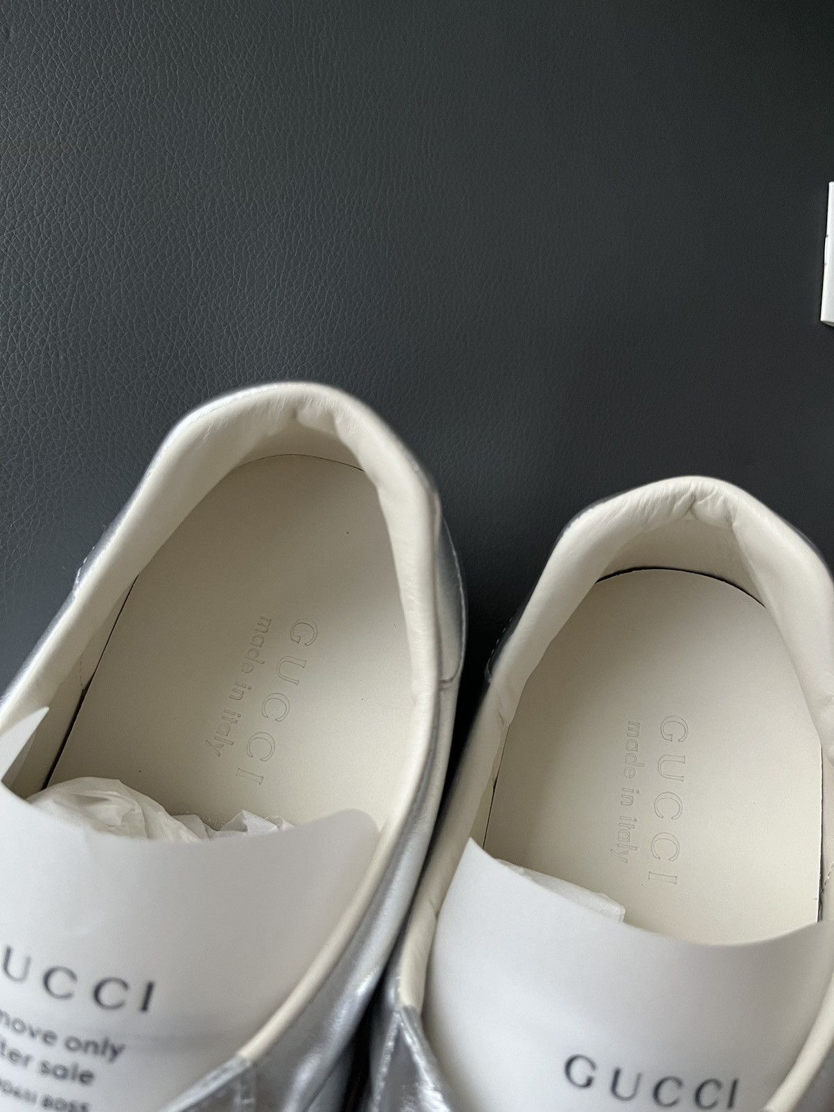Gucci Runway Rare Brand New Iconic Gucci Logo Leather ACE Sneaker Size US 11 / EU 44 - 15 Thumbnail