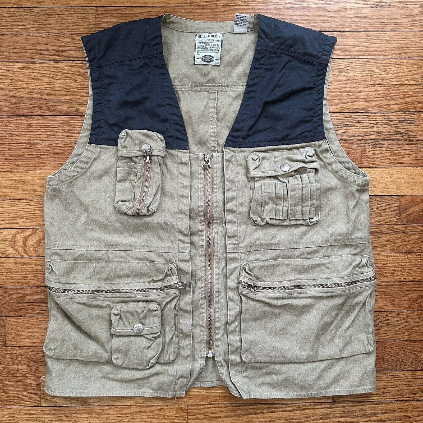 Bugle Boy Vintage Y2K Bugle Boy Outdoor Utility Fishing Vest Large