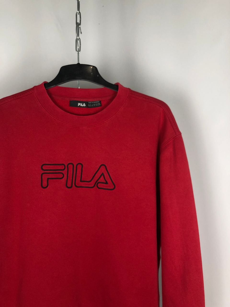 Fila Fila vintage sweatshirt red big logo size XL Size US XL / EU 56 / 4 - 2 Thumbnail