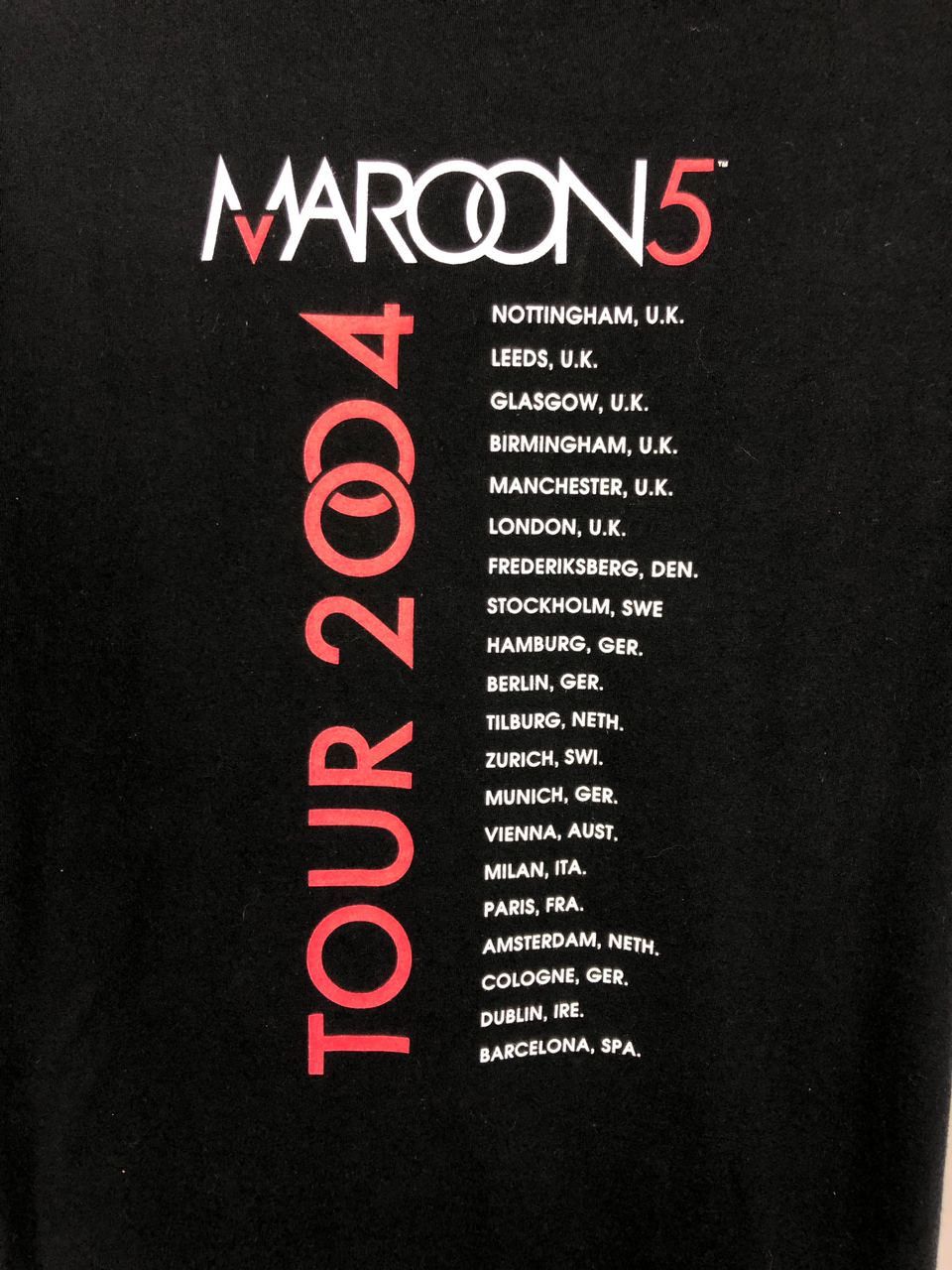 Band Tees Maroon 5 vintage T-shirts tour 2004 big logo size L Size US L / EU 52-54 / 3 - 7 Thumbnail