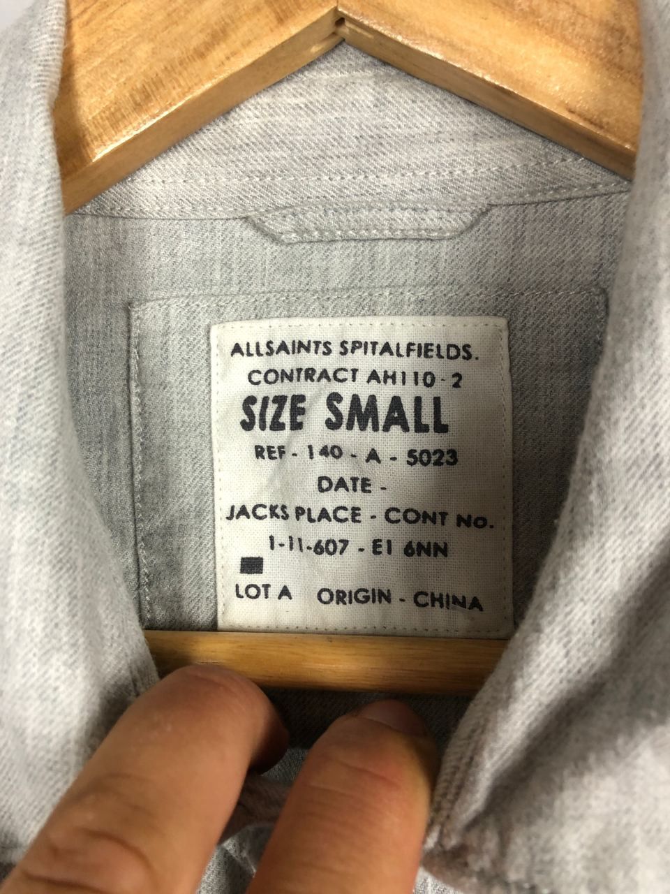 Allsaints Allsaints shirts long sleeve gray size S Size US S / EU 44-46 / 1 - 4 Thumbnail