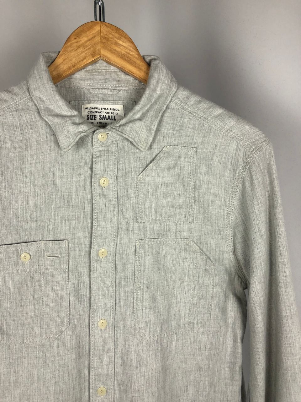 Allsaints Allsaints shirts long sleeve gray size S Size US S / EU 44-46 / 1 - 2 Thumbnail