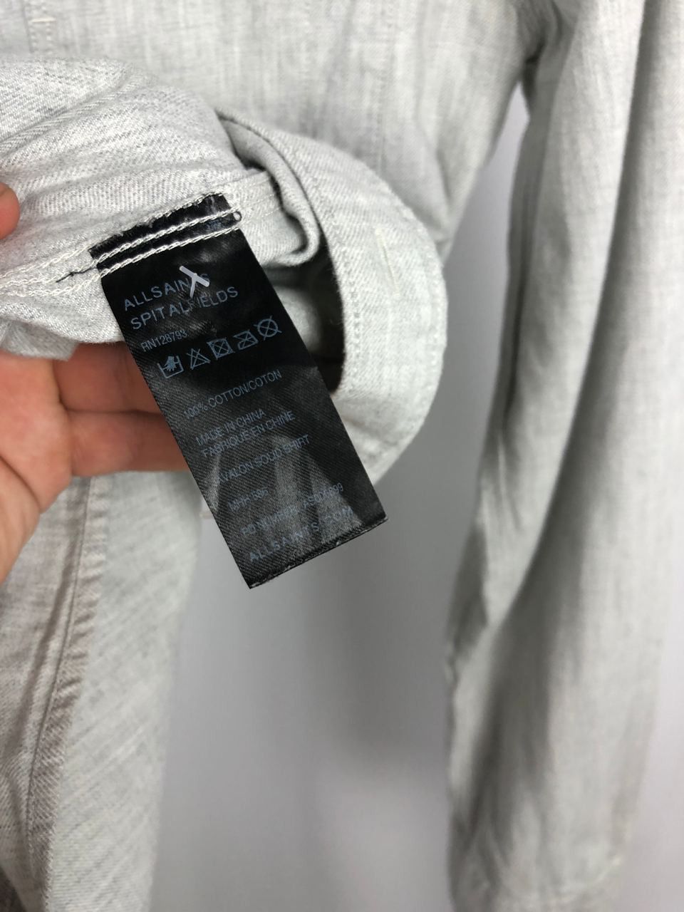 Allsaints Allsaints shirts long sleeve gray size S Size US S / EU 44-46 / 1 - 6 Thumbnail