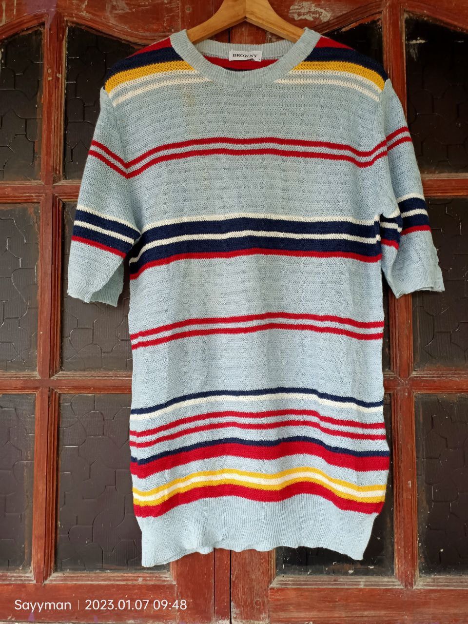 Vtg Knit Browne multicolor