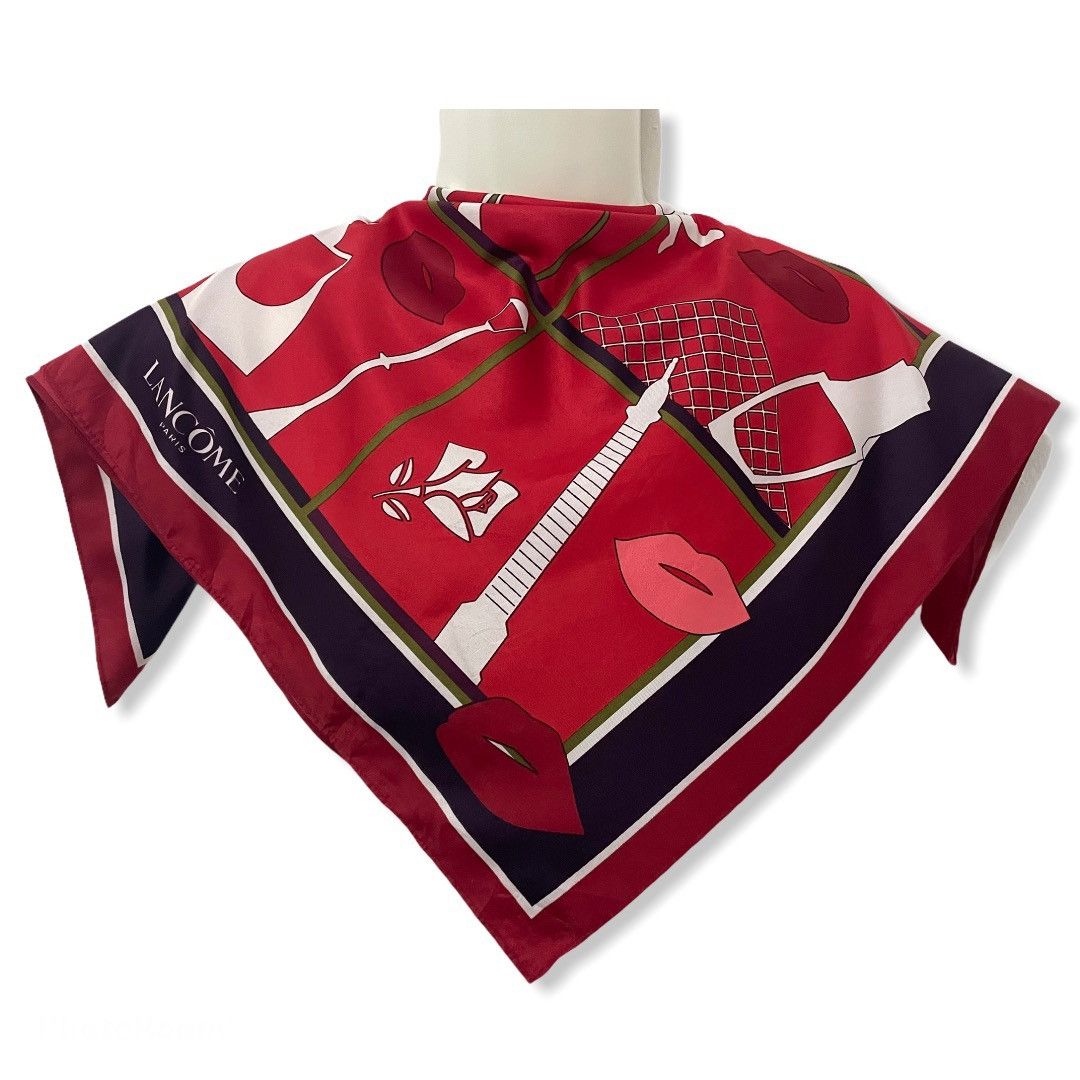 Lancome silk scarf / Bandana / Pocketsquare