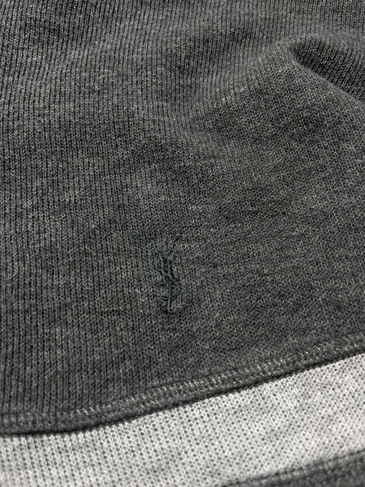 Vintage Yves Saint Laurent Zip Vintage Sweatshirt Size US L / EU 52-54 / 3 - 6 Thumbnail