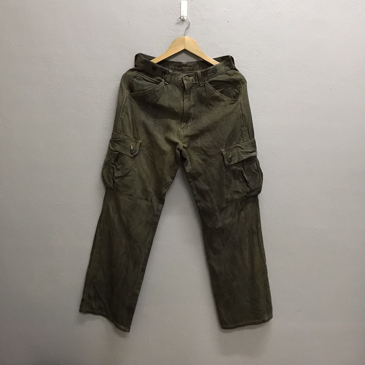 Japanese Brand UNBRANDED CARGO MULTIPOCKET PANTS Size US 26 / EU 42 - 3 Thumbnail