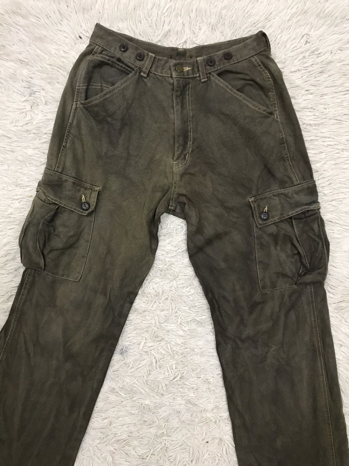 Japanese Brand UNBRANDED CARGO MULTIPOCKET PANTS Size US 26 / EU 42 - 9 Thumbnail