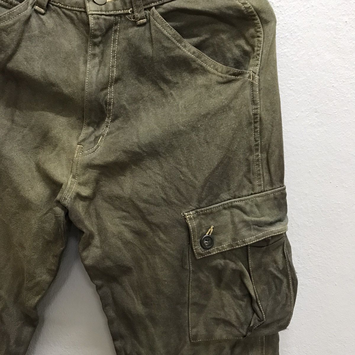 Japanese Brand UNBRANDED CARGO MULTIPOCKET PANTS Size US 26 / EU 42 - 6 Thumbnail