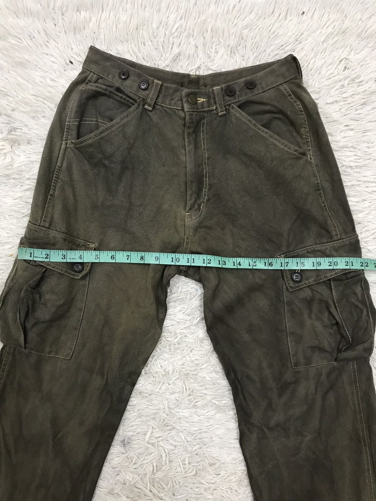 Japanese Brand UNBRANDED CARGO MULTIPOCKET PANTS Size US 26 / EU 42 - 17 Thumbnail