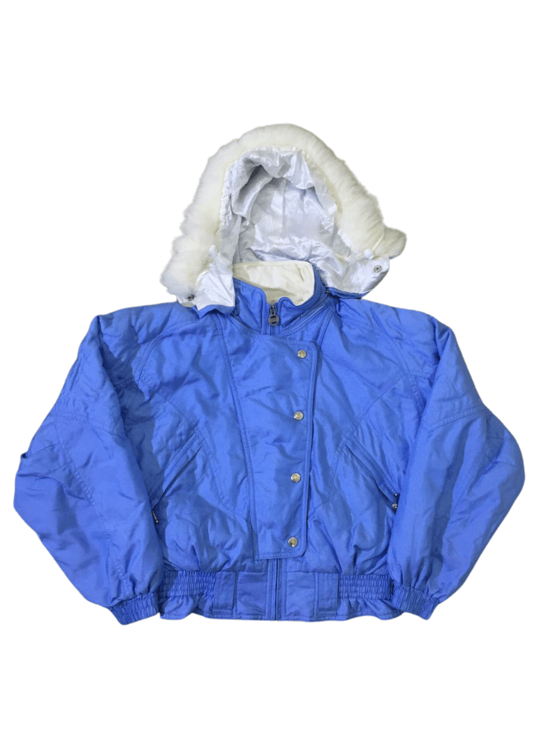 image of Courreges Paris Winter Jacket in Bleu, Women's (Size XS)