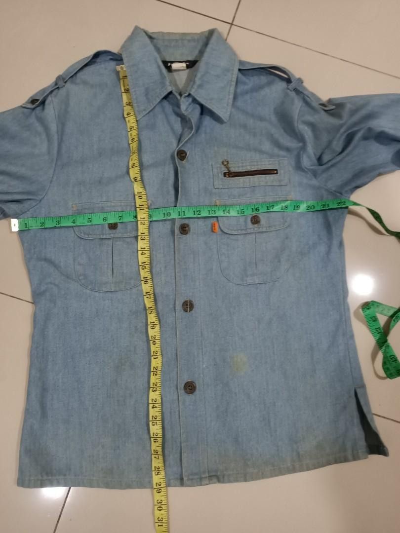 Levi's × Levi's Vintage Clothing × Vintage Vintage 70's Levi's Orange Tab Button-ups Shirt Size US L / EU 52-54 / 3 - 8 Thumbnail