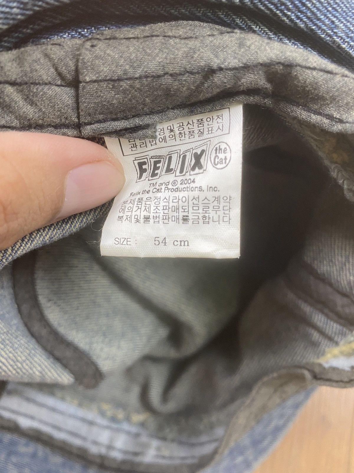 Vintage Vintage Felix The Cat Denim Bucket Hat Size ONE SIZE - 5 Thumbnail