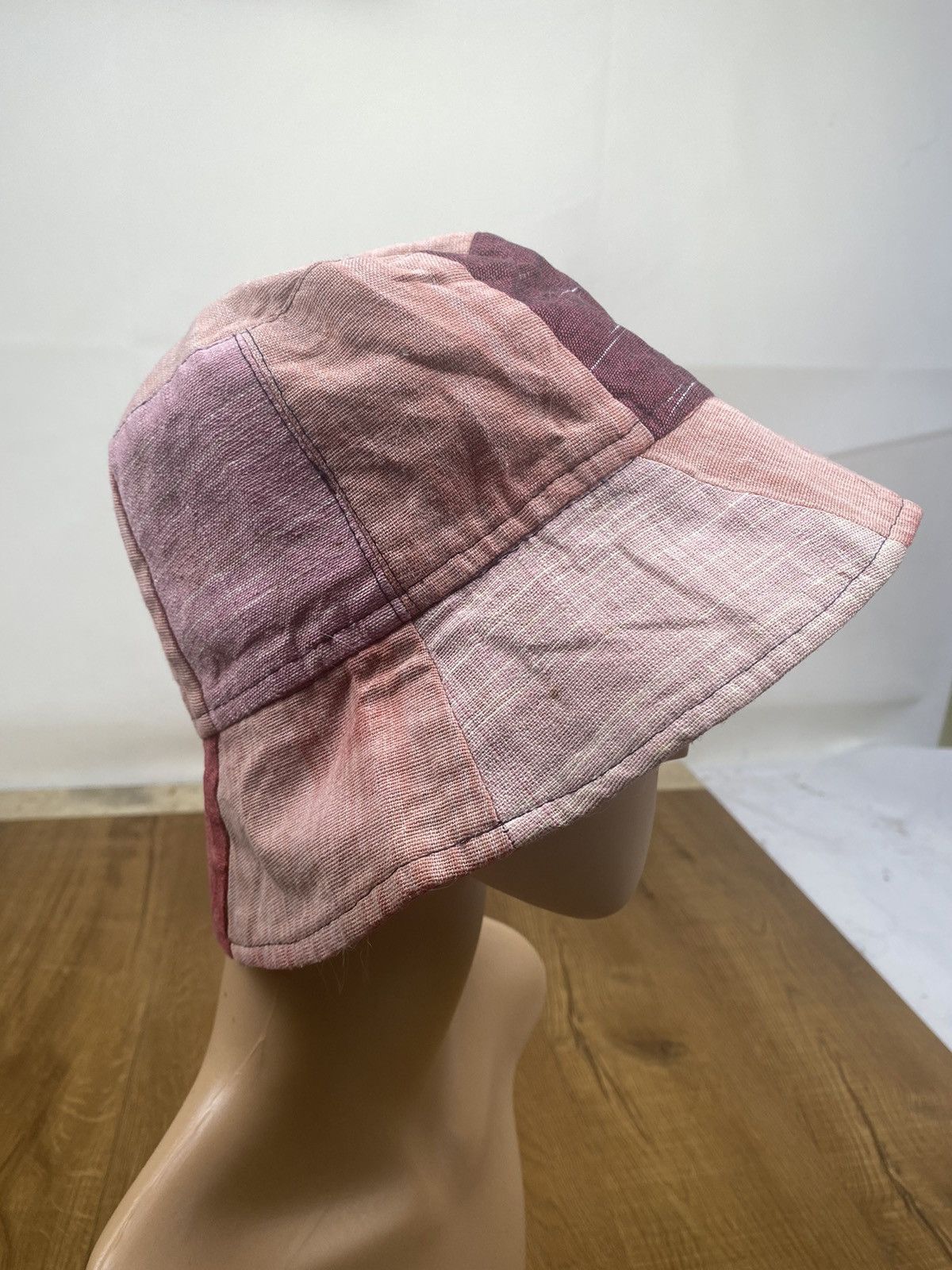 Vintage Vintage Patchwork Bucket Hat Size ONE SIZE - 2 Thumbnail