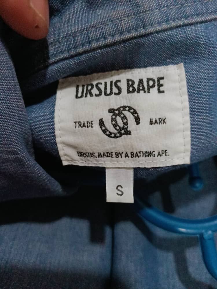 Bape Ursus Bape Japan Selvedge Chambray Work Shirt S Size US S / EU 44-46 / 1 - 7 Thumbnail