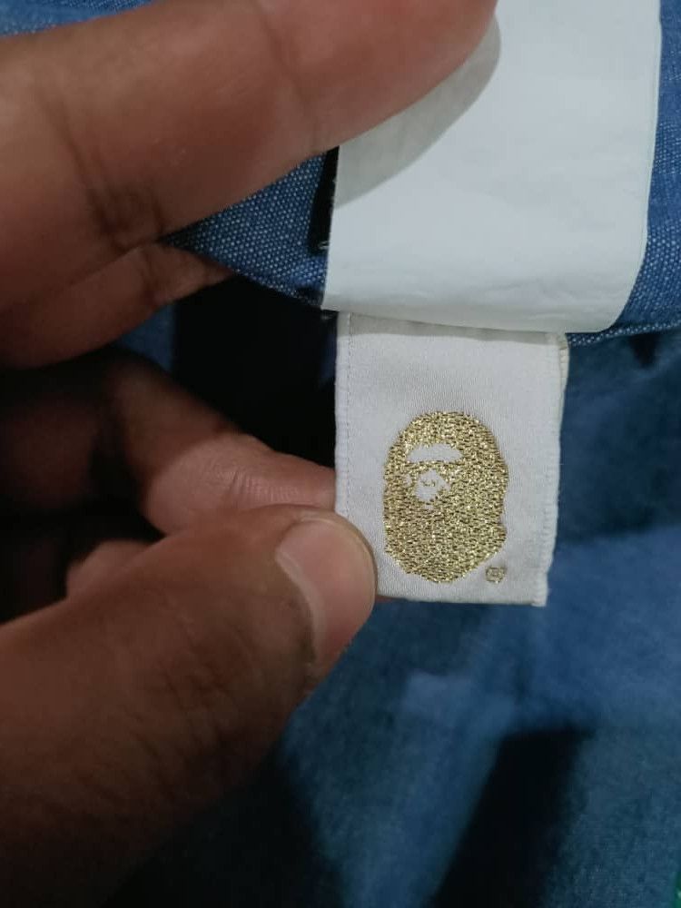 Bape Ursus Bape Japan Selvedge Chambray Work Shirt S Size US S / EU 44-46 / 1 - 9 Thumbnail