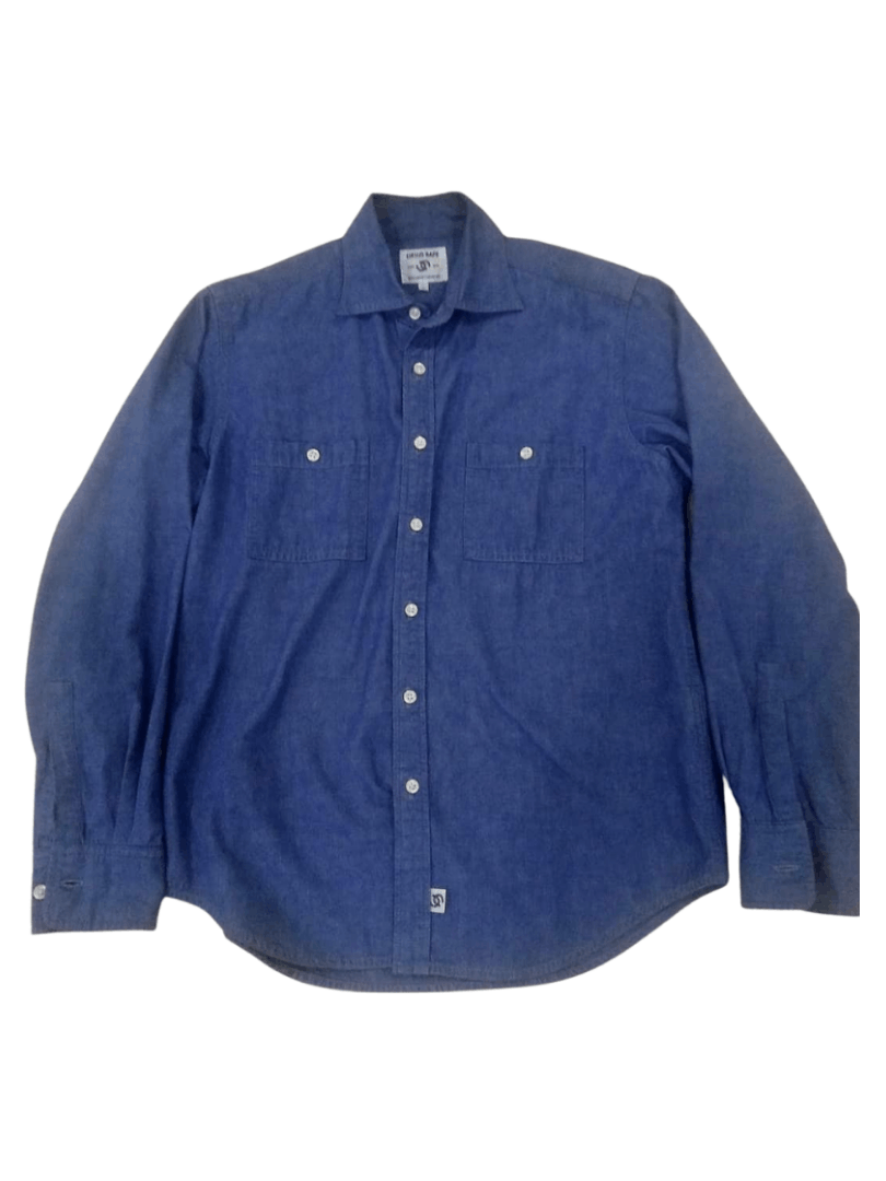 Bape Ursus Bape Japan Selvedge Chambray Work Shirt S Size US S / EU 44-46 / 1 - 1 Thumbnail