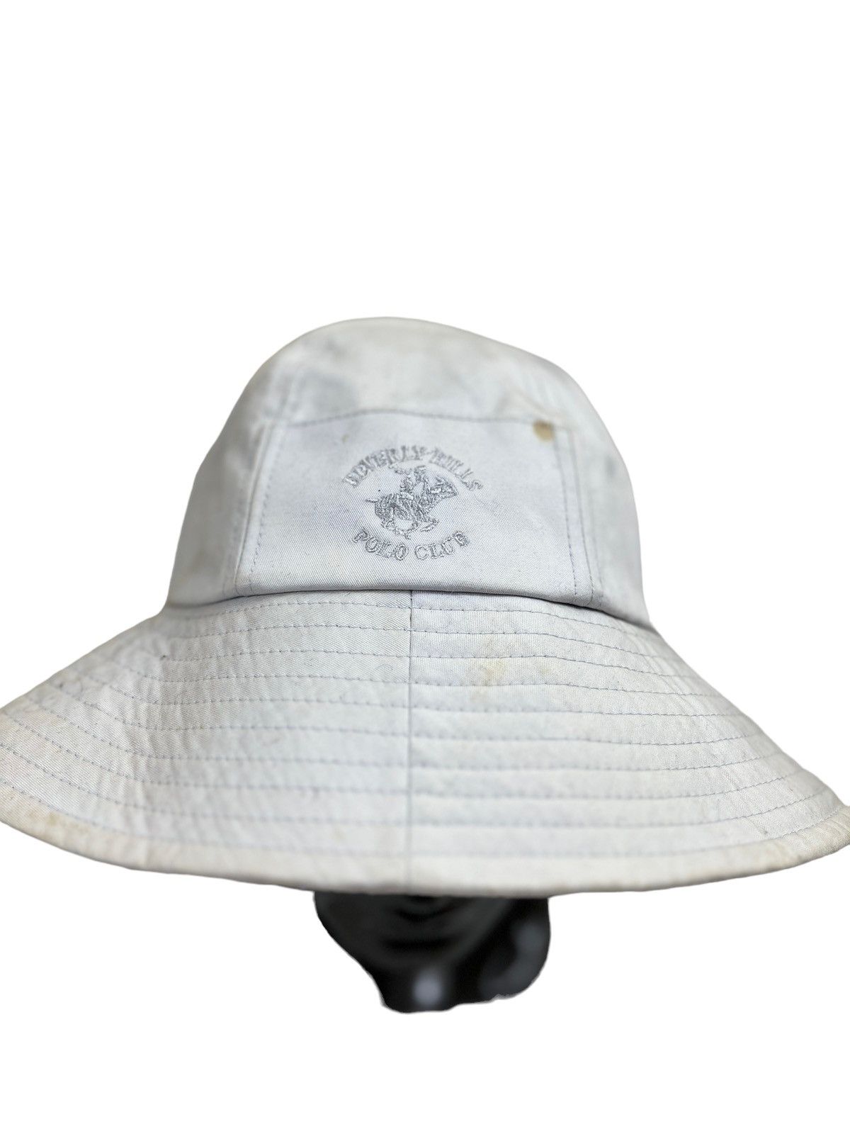 Beverly Hills Polo Club Beverly Hills Polo Club Small Logo White Bucket Hat Size ONE SIZE - 3 Thumbnail