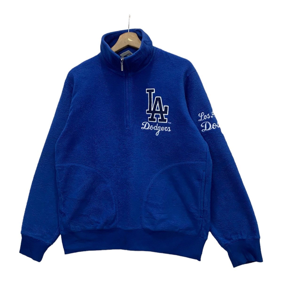 MLB VINTAGE MLB LA DODGERS FLEECE SWEATER HALF ZIP Size US M / EU 48-50 / 2 - 7 Thumbnail
