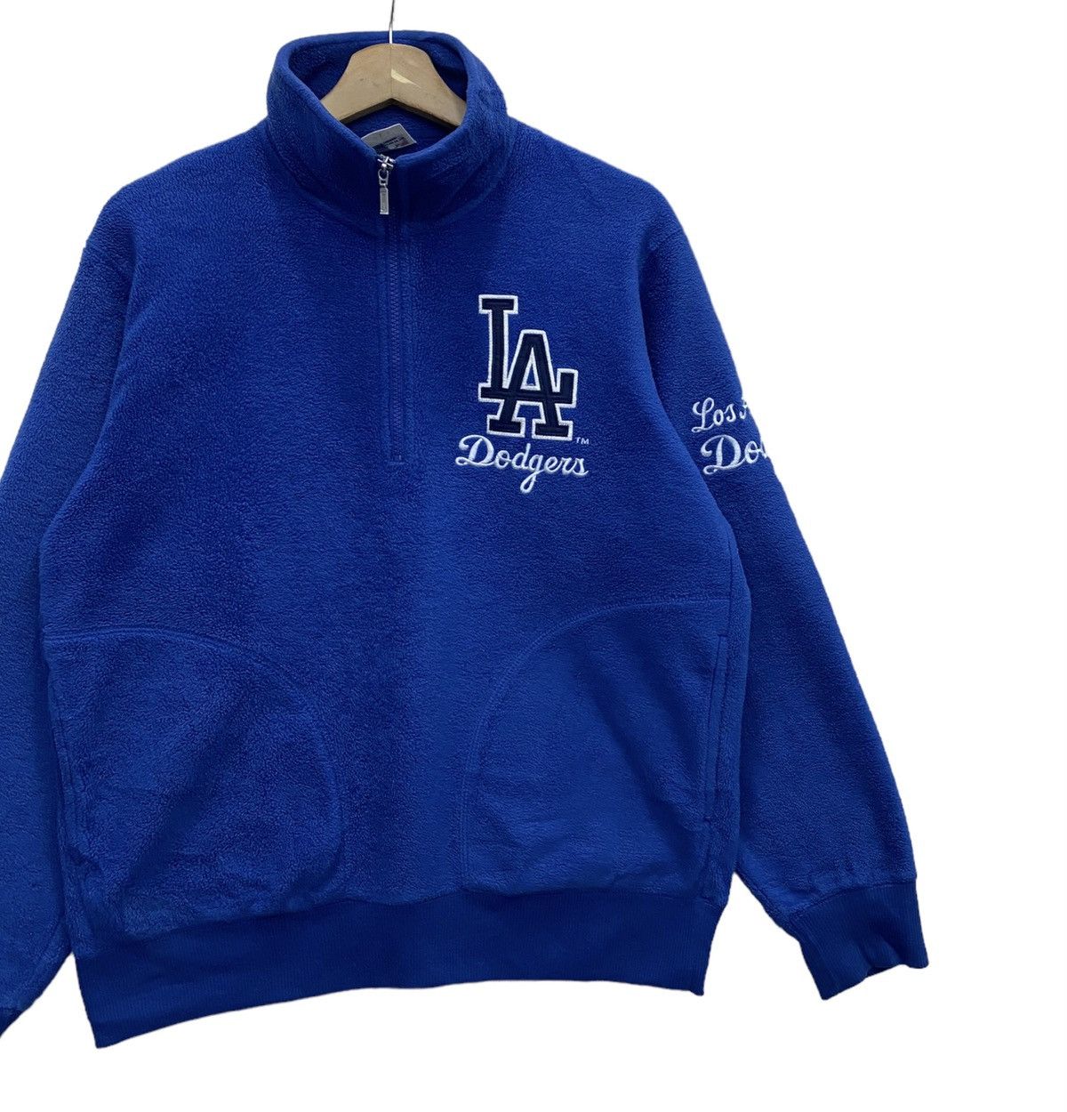 MLB VINTAGE MLB LA DODGERS FLEECE SWEATER HALF ZIP Size US M / EU 48-50 / 2 - 5 Thumbnail