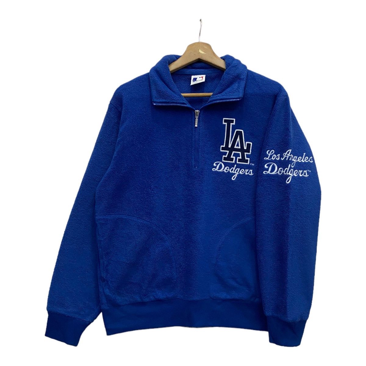 MLB VINTAGE MLB LA DODGERS FLEECE SWEATER HALF ZIP Size US M / EU 48-50 / 2 - 2 Thumbnail