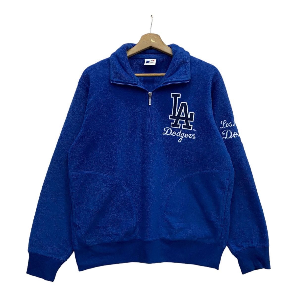 MLB VINTAGE MLB LA DODGERS FLEECE SWEATER HALF ZIP Size US M / EU 48-50 / 2 - 4 Thumbnail