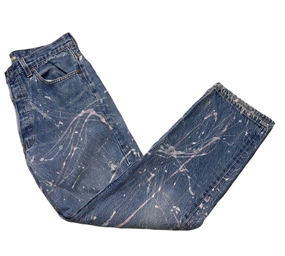 Levi's × Levi's Made & Crafted Levis 501 vintage painting distressed denim Size US 31 - 8 Thumbnail