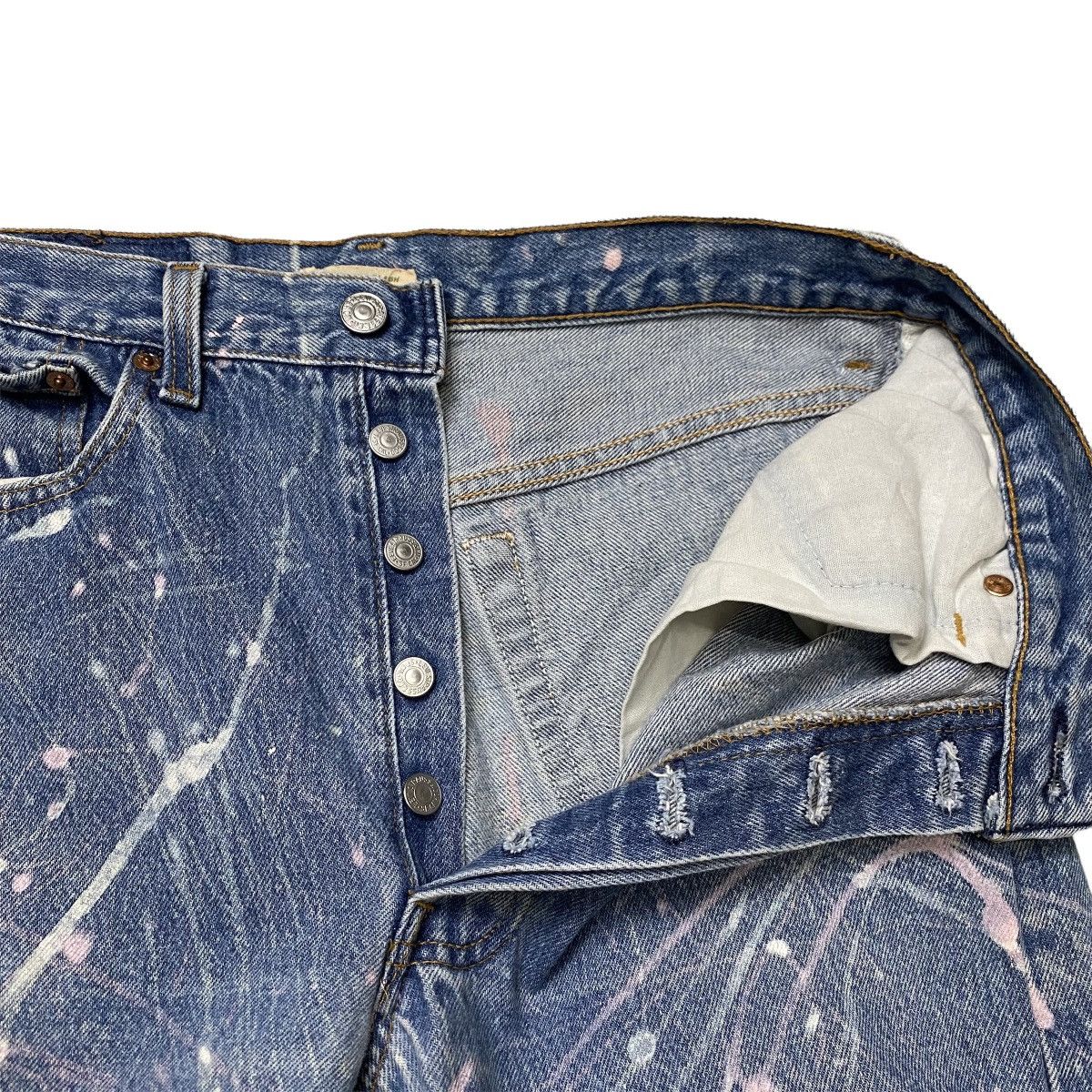 Levi's × Levi's Made & Crafted Levis 501 vintage painting distressed denim Size US 31 - 10 Thumbnail