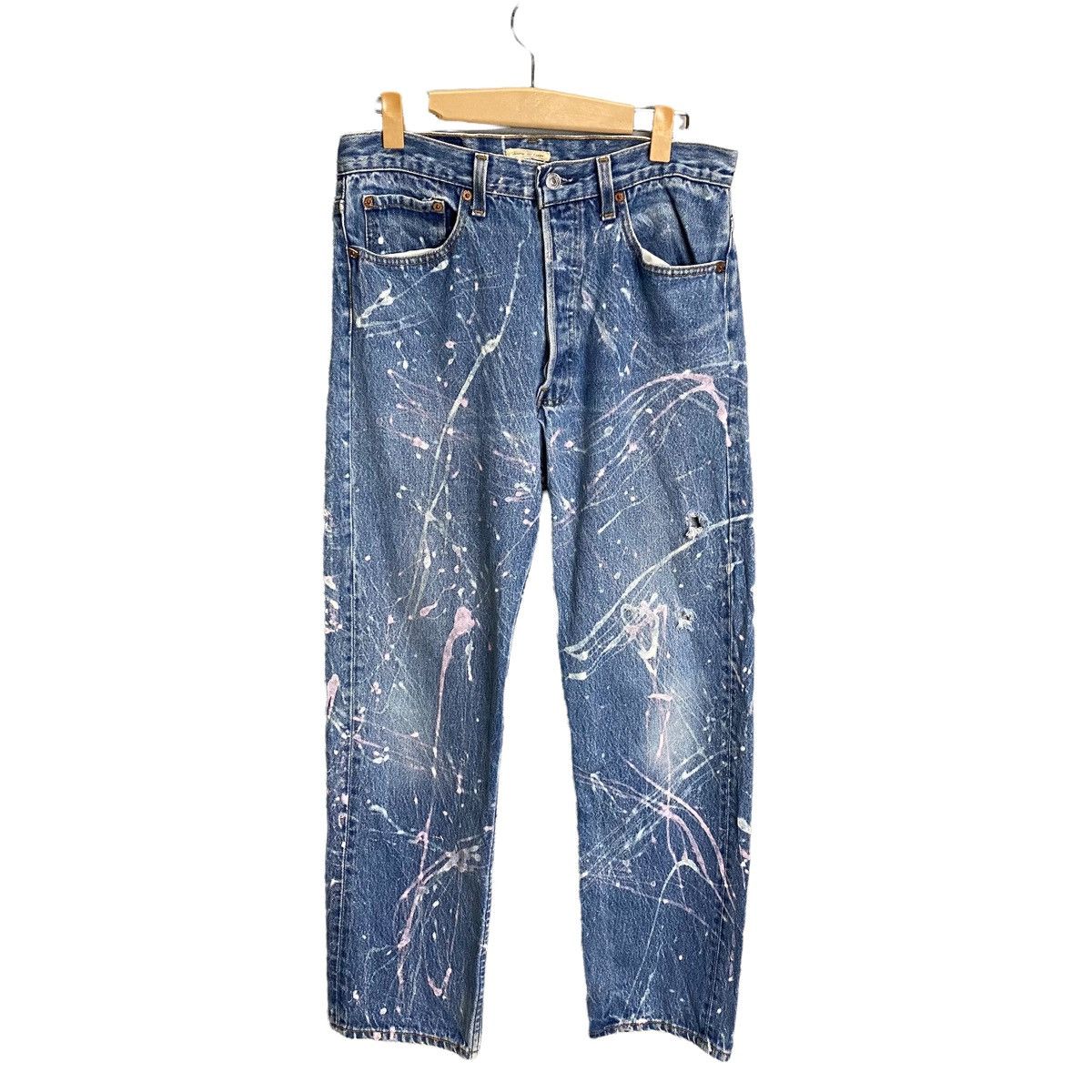 Levi's × Levi's Made & Crafted Levis 501 vintage painting distressed denim Size US 31 - 3 Thumbnail