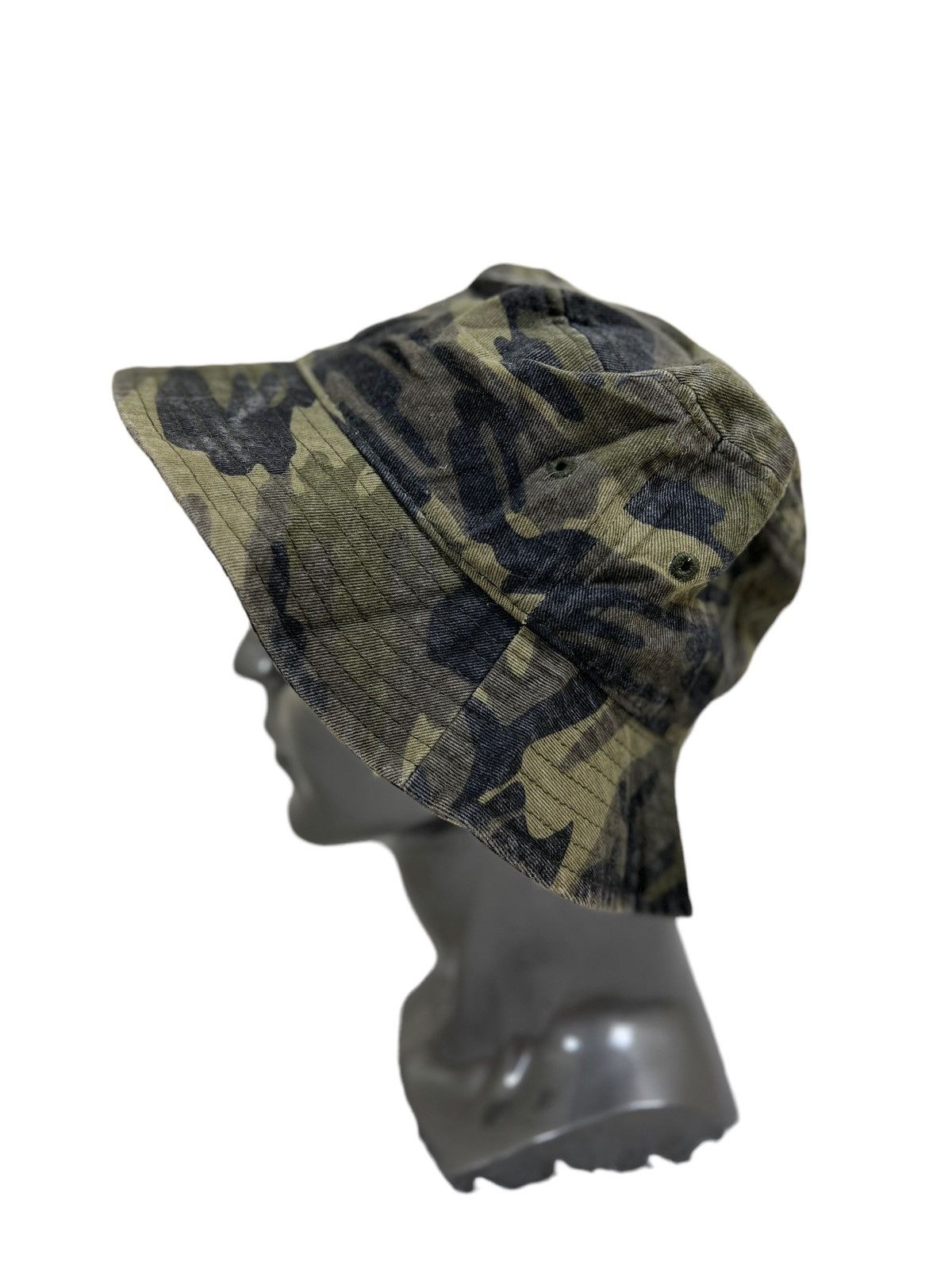 Japanese Brand 2OZ Woodland Camoflage Bucket Hat Size ONE SIZE - 1 Thumbnail