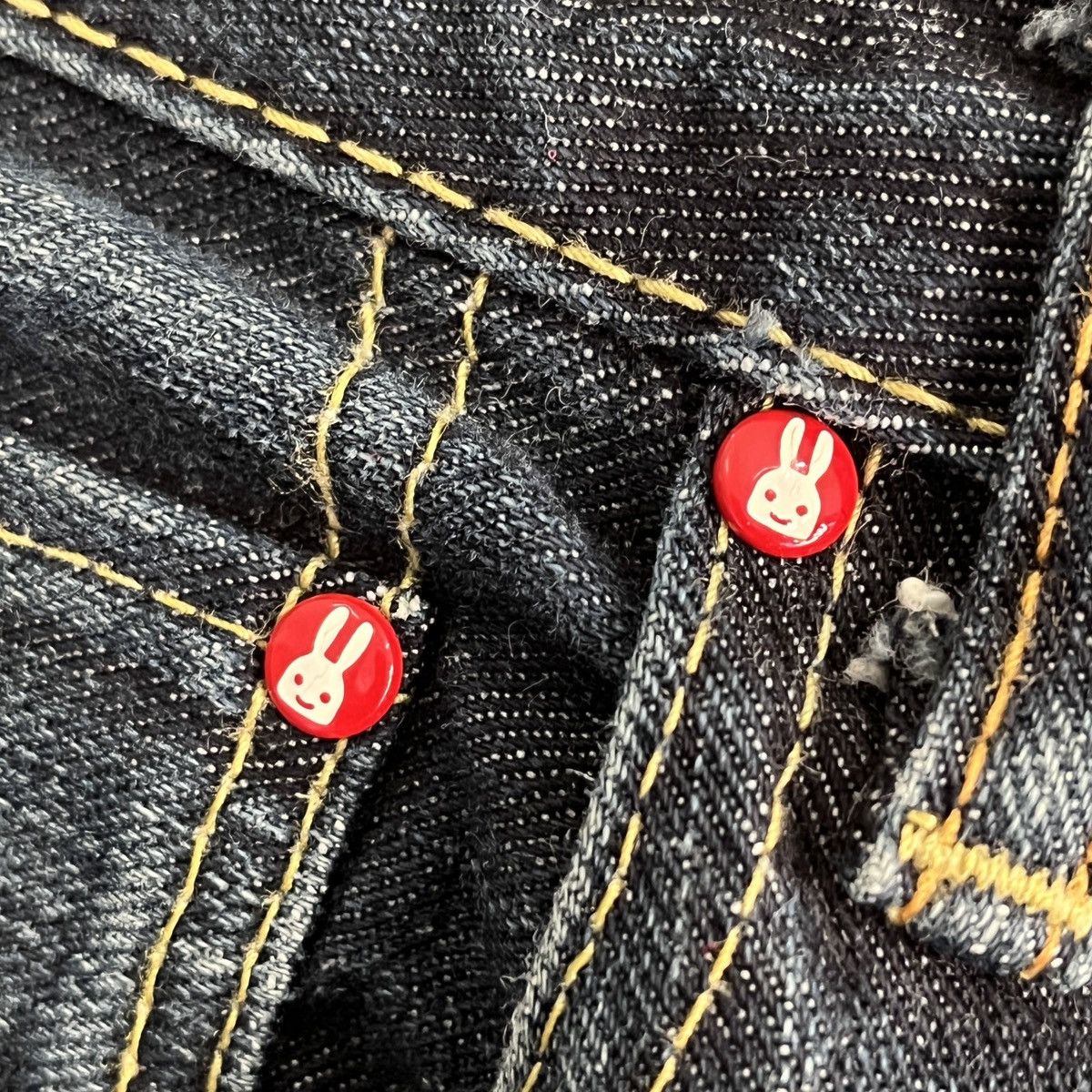 Indigo × Japanese Brand Distressed Redline Selvedge Indigo Cune Made In Japan Denim Size US 32 / EU 48 - 10 Thumbnail