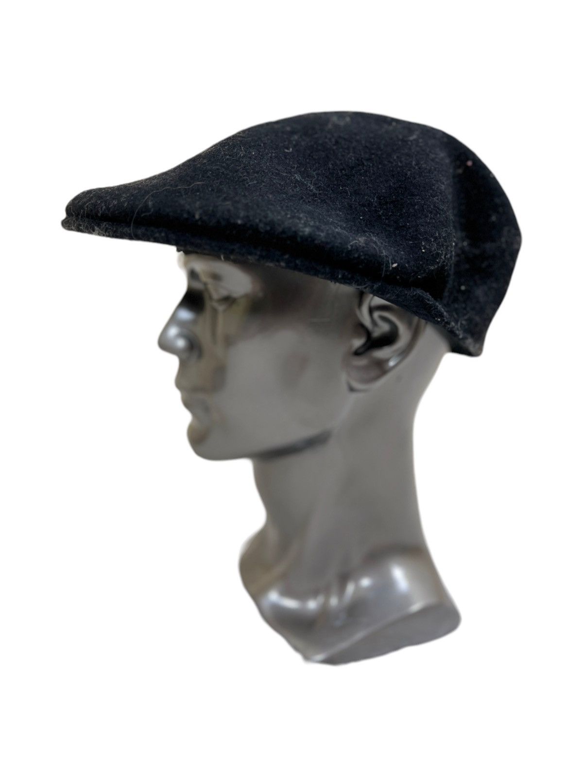 Kangol Flat Black Wool Beret Hat - Main Image
