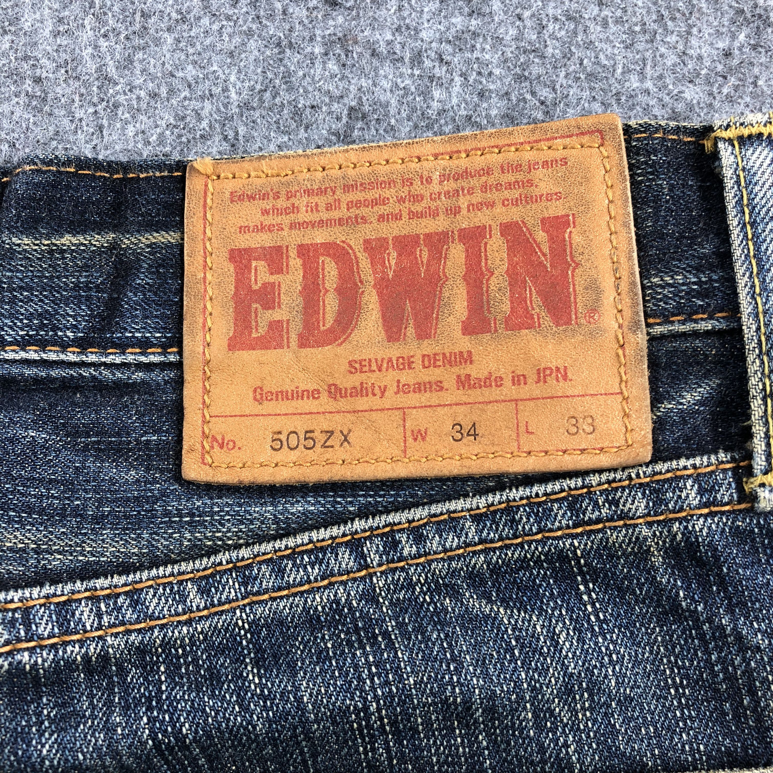 Edwin × Vintage Vintage Rusty Mud Wash Edwin Redline Jeans-J1843 Size US 36 / EU 52 - 6 Thumbnail