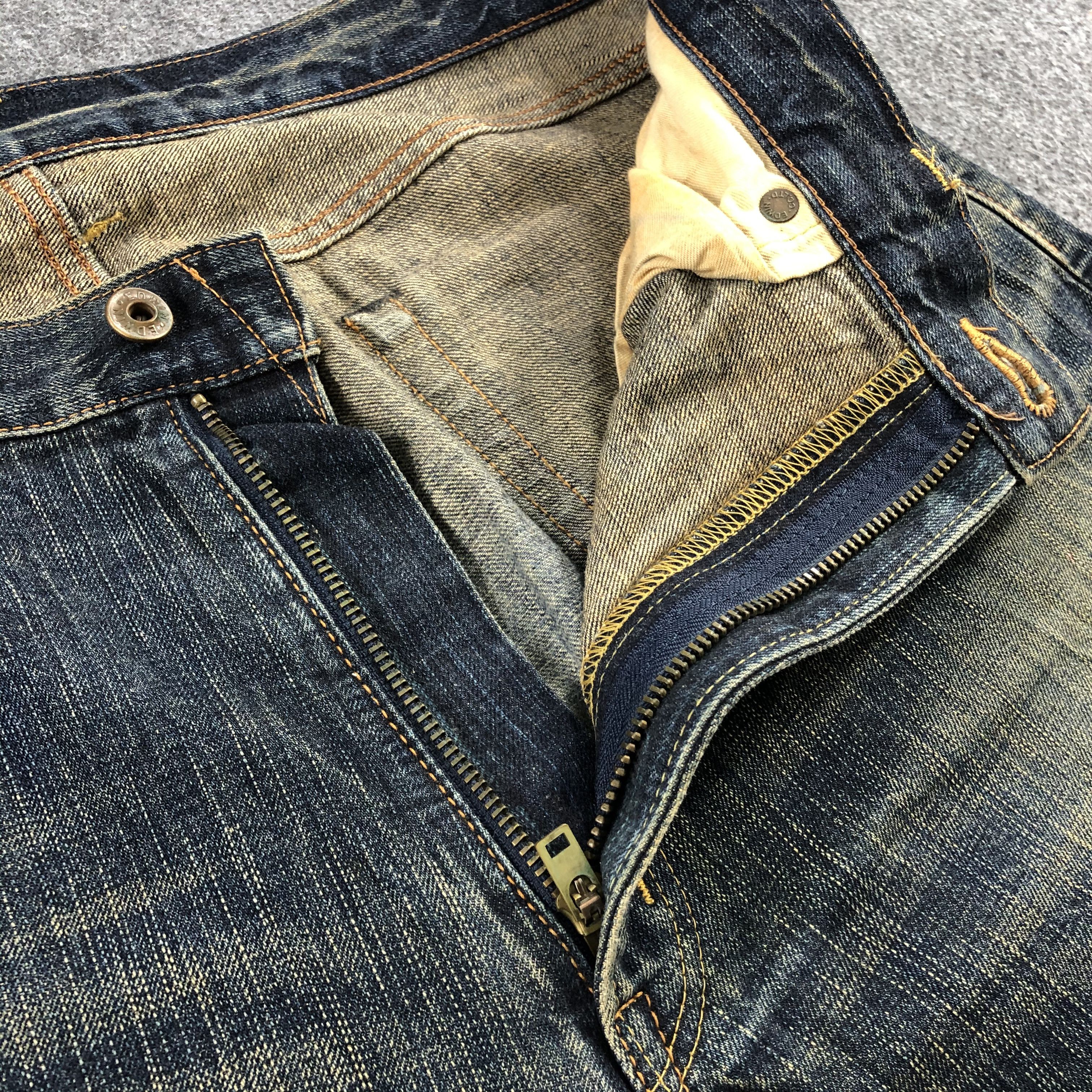 Edwin × Vintage Vintage Rusty Mud Wash Edwin Redline Jeans-J1843 Size US 36 / EU 52 - 8 Thumbnail